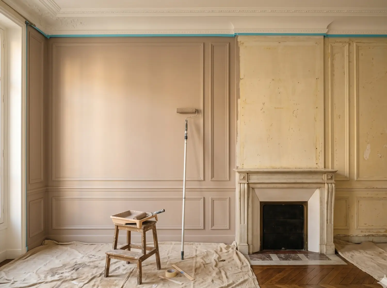 Réalisation : Chambre repeinte — Résidentiel neuf